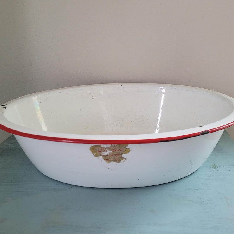 Enamel Wash Tub - Etsy