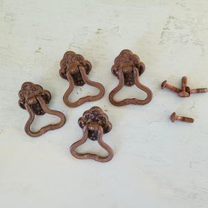 Antique Drawer Pull Drop Bail Lot 0f 4