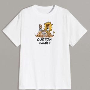 Custom Lion Family T-Shirt - Personalized Family Safari Shirt - Cute Matching Family Tee - Custom Animal Family Vacation Shirt