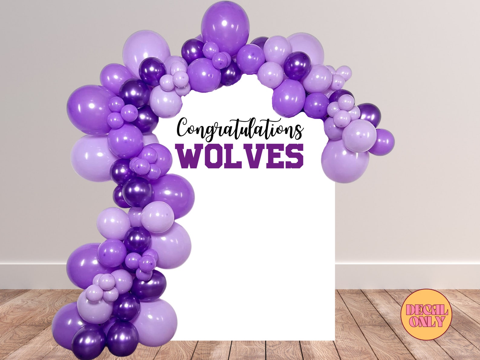 Custom Graduation Backdrop Graduation Vinyl Decal Congratulations Grad ...