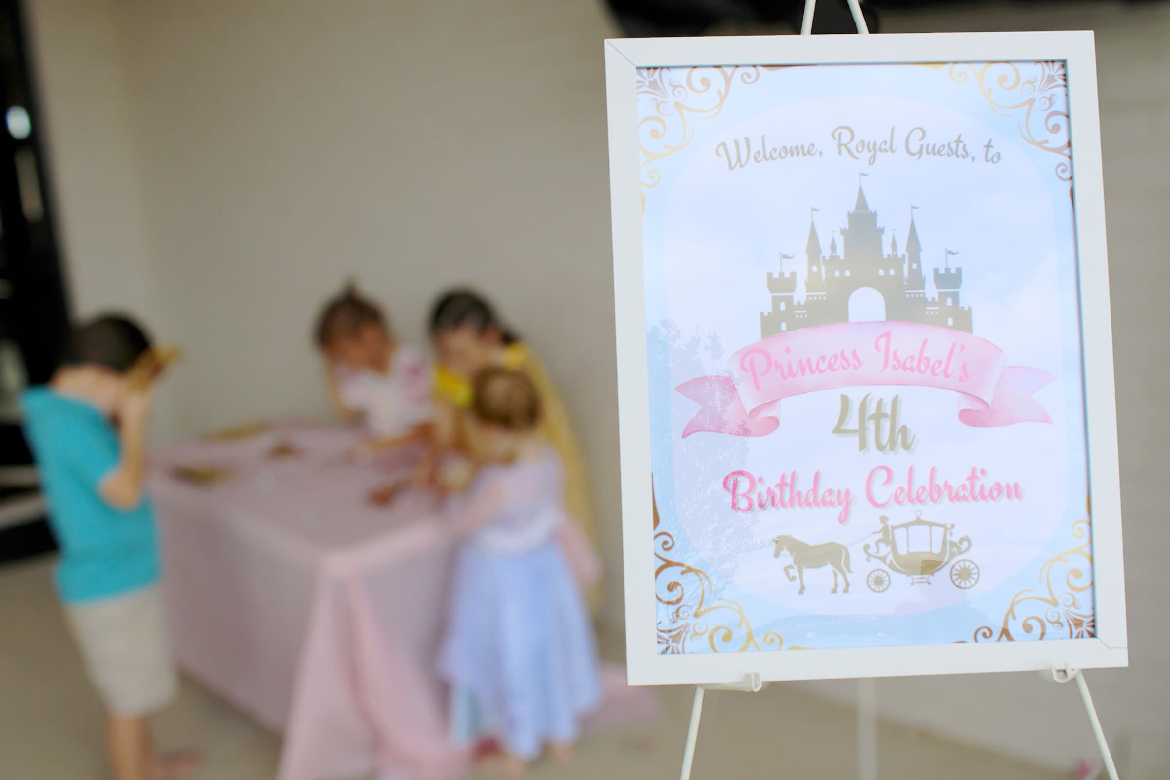 A Royal Ball Welcome Sign, Princess Birthday Party Sign, Princess ...