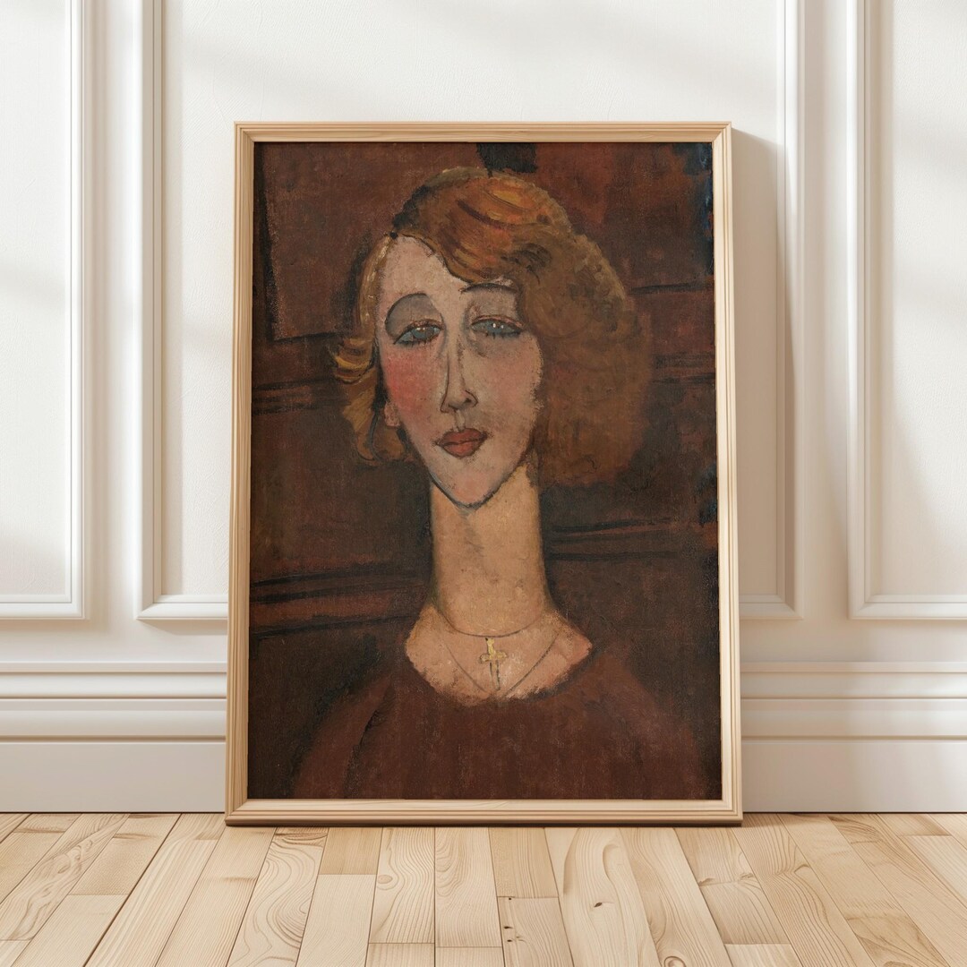 Amedeo Modigliani Poster - Renée Portrait Art, Modernist Print ...