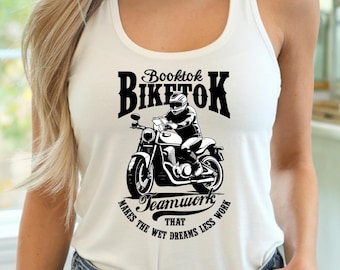 Spicy Book Tok Racerback Tank Top: Edgy Smut Reader Gift