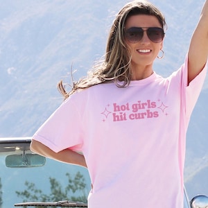 Hot Girls Hit Curbs Shirt Hot Girls Shirt I&#39;m Literally Just A Girl Shirt Trendy Tees Womensclothing Im Just A Girl Tshirt Funny Women Shirt