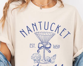 Nantucket Martini Club Shirt: Nantucket Social Club, Coastal Summer Tee