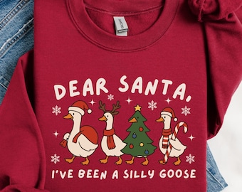 Silly Goose Christmas Sweatshirt: Funny Holiday Crewneck