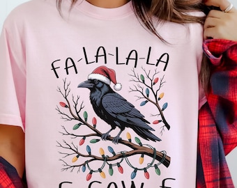 F-Caw-F Christmas Shirt: Funny Christmas Shirt, Black Crow Shirt