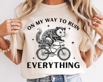 Opossum Shirt: Funny Possum Meme Tshirt, Sarcastic Tee
