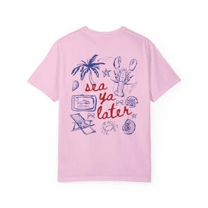 Camiseta estética de pescador "Mar Ya Luego", camiseta de sardinas, camiseta de pescado enlatado, camiseta de conchas marinas, camiseta estética costera, camiseta de langosta Oceancore, camiseta de conchas marinas de playa Blossom