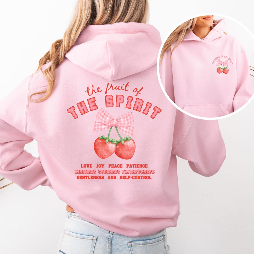 Fruit of the Spirit Hoodie: Faith Based Bible Verse Sweatshirt, Womens ...
