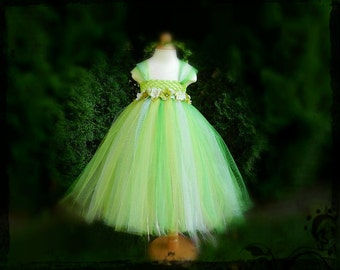 Custom Boutique Pixie Magic Fairy Tutu Dress Disney Tink Inspired 4 5 6 7