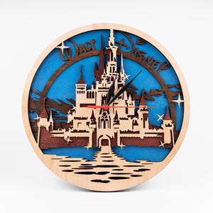 Magic Castle SVG, Disneyland Laser Cut, 3D Drewno warstwowe, Pliki wektorowe z kreskówek, Cricut Crafts, Projekt Glowforge, Natychmiastowe pobieranie ai svg cdr