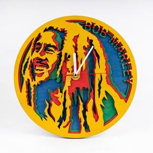 Bob Marley SVG, Reggae Musik SVG, mehrschichtige Laserschnittdateien, Sperrholz Ausschnitte, sofortiger digitaler Download, Glowforge und Cricut, 4 Schichten