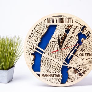 New York City Karte, geschichtet SVG für Cricut, USA Dekor, 3D Laserschnitt, NYC Holzkunst, Xtool Projects, sofortiger Download