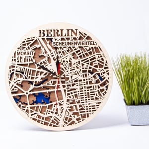 Berlijn SVG, stratenplan, decor van het huis van Duitsland, houten lasergesneden bestand, instant download cdr svg ai, gelaagde Cricut ambachten, Glowforge ontwerp
