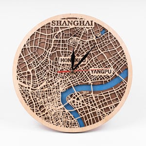 Shanghai China, Stadt Laser Cut Datei, Multilayer Karte, 3D Cricut Crafts, Holz CNC Ausschnitte, Straßenkarte Kunst, asiatisches Design, Instant Download
