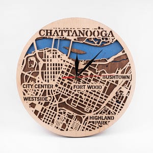 Chattanooga SVG, stratenplan stad, staat Tennessee, gelaagde lasergesneden, CNC-machinebestanden, Xtool-projecten, Instant Download