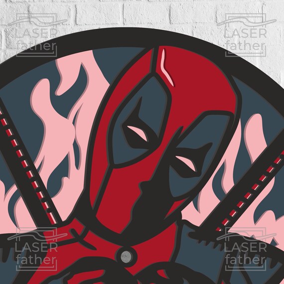 DEADPOOL - RELOJ DE PARED - 25 CM