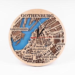 Göteborg Karte, Schweden SVG, Multilayer Laser Cut, Stadt Designs, Cricut Holz Ausschnitt, Digital Download Datei, CNC Handwerk, Glowforge Projekte