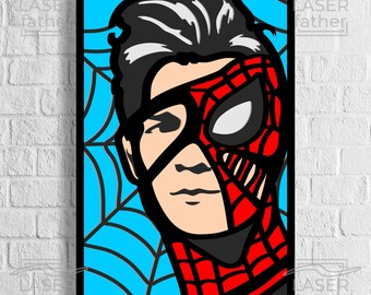 Spiderman Laser Cut File: Avengers Multilayer Design (Digital Download)