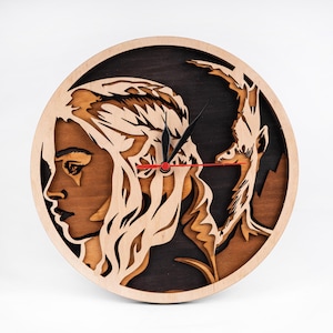 Madre de dragones SVG, diseño multicapa, arte de Daenerys Targaryen, GOT, patrón de corte por láser, Cricut 3D, Glowforge, archivos digitales ai cdr svg