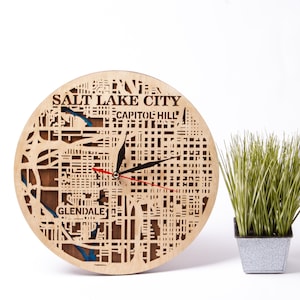 Salt Lake City Wood Map, Utah State SVG, 3D Multilayer Laser Cutting, Glowforge Design, Cricut Cutouts, Xtool Files, Digital Download