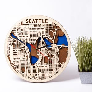 Setaball SVG, 3D Laser Cut Karte, Washington State Kunst, geschichtetes Holz Design, Cricut Projekte, Sofort Download, Stadtstraße Ausschnitte