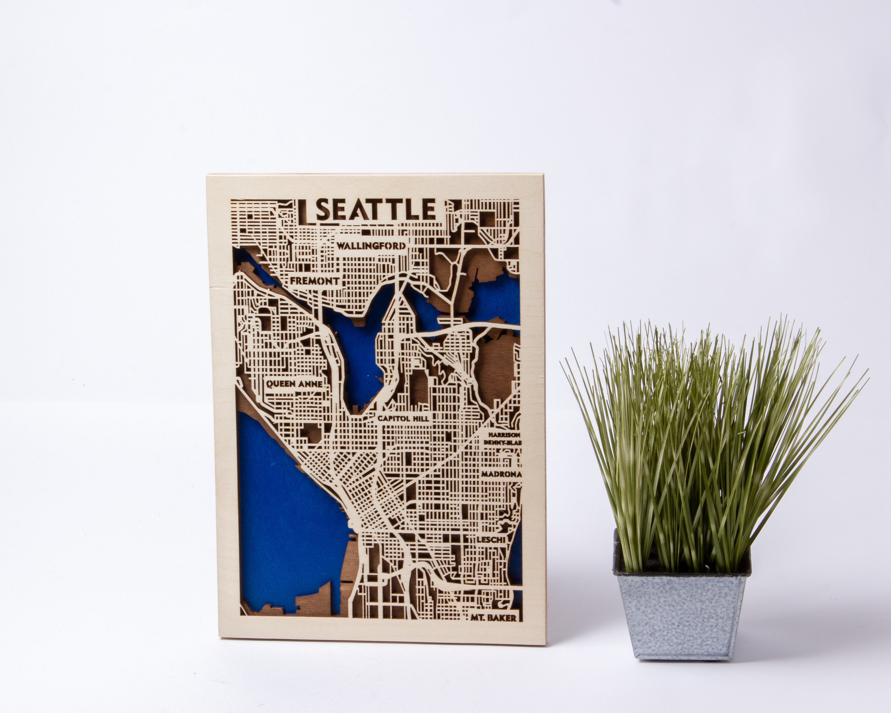 Seattle Map SVG: Multilayer Laser Cut Files (digital Download) - Etsy