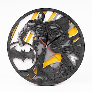 Superhero SVG, Projekty warstwowe, Projekt Dark Knight, Pliki gotowe do obróbki laserowej, Wycięcia 3D, Szablon Glowforge, Cricut Crafts, Natychmiastowe pobieranie