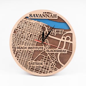Savannah SVG, 3D-kaart, Georgië staat ontwerp, VS lasergesneden, gelaagde sjablonen, instant digitale download, Cricut houtbewerking