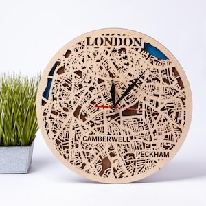 Découpe laser de Londres, carte du Royaume-Uni, Angleterre SVG, motifs en bois stratifié, fichiers pour Xtool, Glowforge, CNC, Cricut, téléchargement immédiat