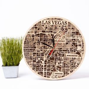 Las Vegas Karte, Stadtstraße SVG, Multilayer-Dateien, Nevada State Wandkunst, Holz Laser Cut Uhr, CNC Projekte, 3D Cricut Design, Städte USA