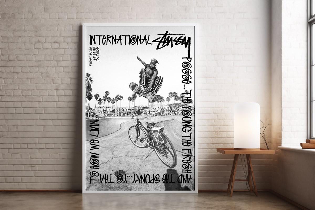 Stussy Vintage Poster - Etsy