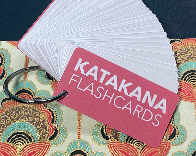 Katakana Japanese Language Flashcards 71 Katakana Flash Card Set Japanese Learning Katakana