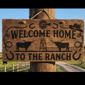 Rustic Welcome Sign Bundle SVG PNG EPS | Farmhouse Country Home Porch ...