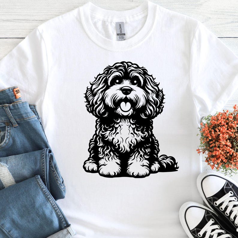 Cockapoo Dog SVG Bundle, 250 Cockapoo PNG Clipart, Cute Cockapoo Vector ...