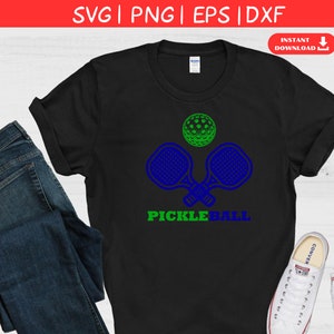 Pickleball Svg | Crossed Paddles and Ball Design | Pickleball Lover Gift | Instant Download
