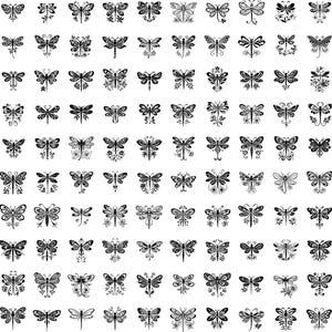 Dragonfly Floral SVG Bundle | 100 Intricate Designs for Cricut ...