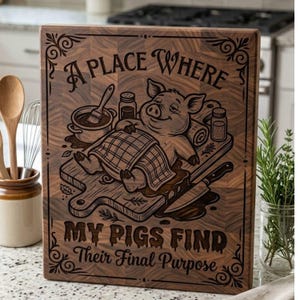 Funny Cutting Board SVG Bundle Vintage Kitchen Humor Cutting Board ...