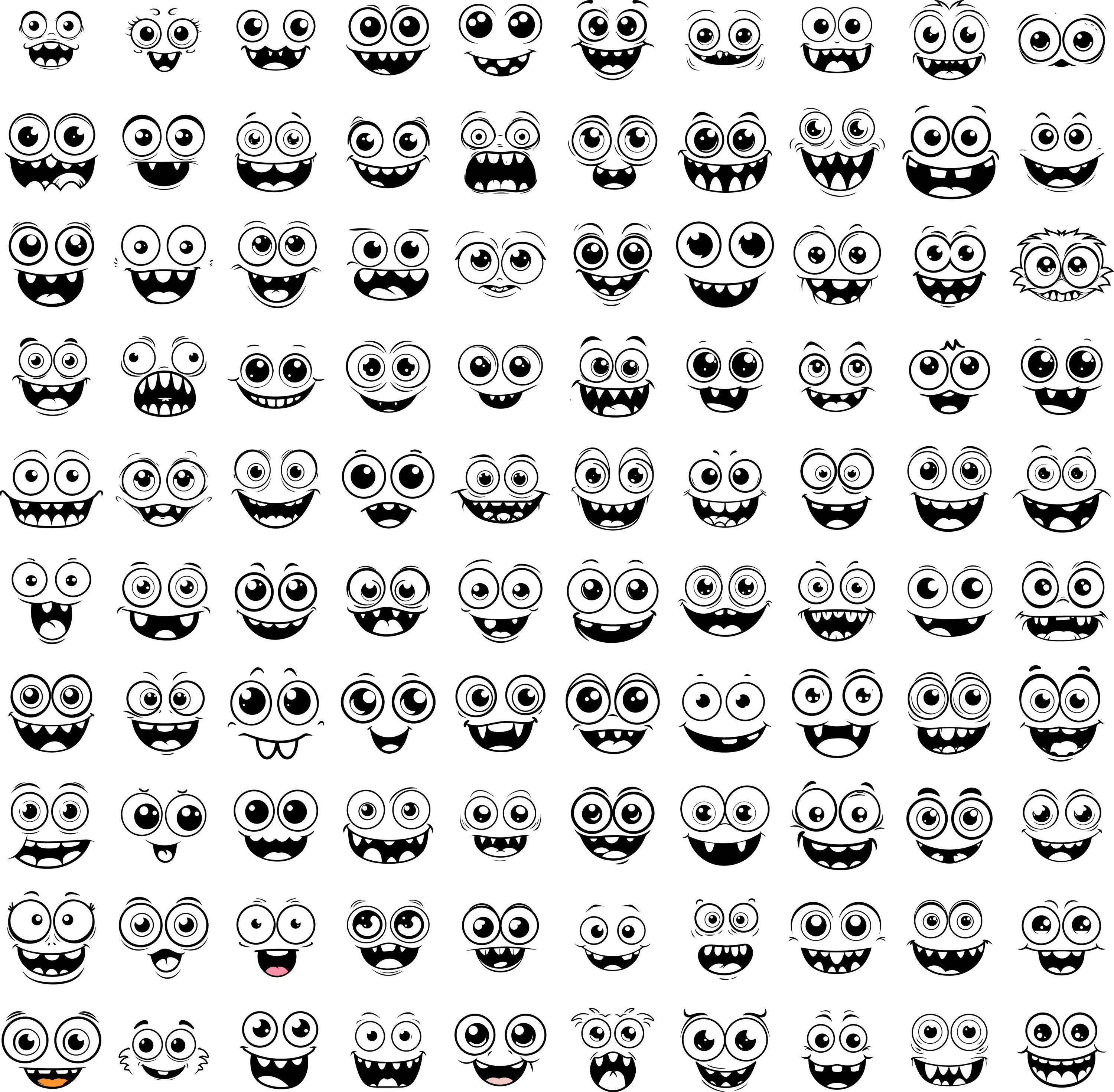 Houten kogels met gezichtje Cute Faces, 15 st. | Knutselwinkel VBS Hobby