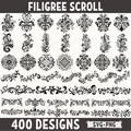 Elegant Filigree Scroll SVG & PNG Designs Bundle for Cricut and Silhouette | Intricate Vintage Flourish Clipart Set for Craft Projects product logo