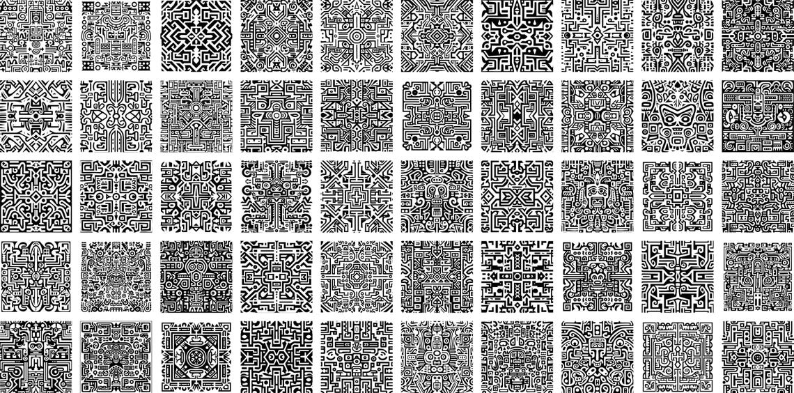 Aztec Indesign Aztec Pattern SVG Bundle, Intricate Tribal Digital Files, Vector Aztec ...