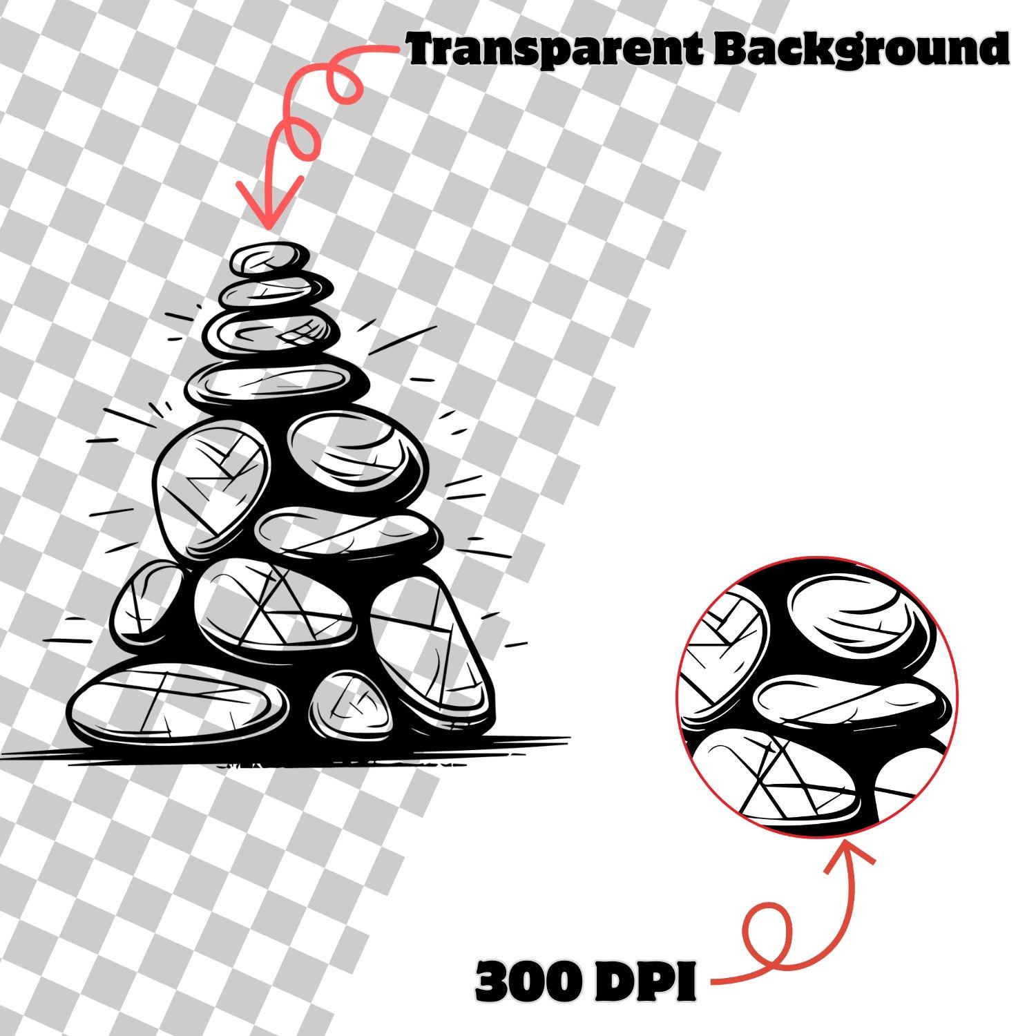 Pile of Rocks Clipart Bundle, 160 Rock Stack PNG SVG DXF Eps, Zen Stone ...