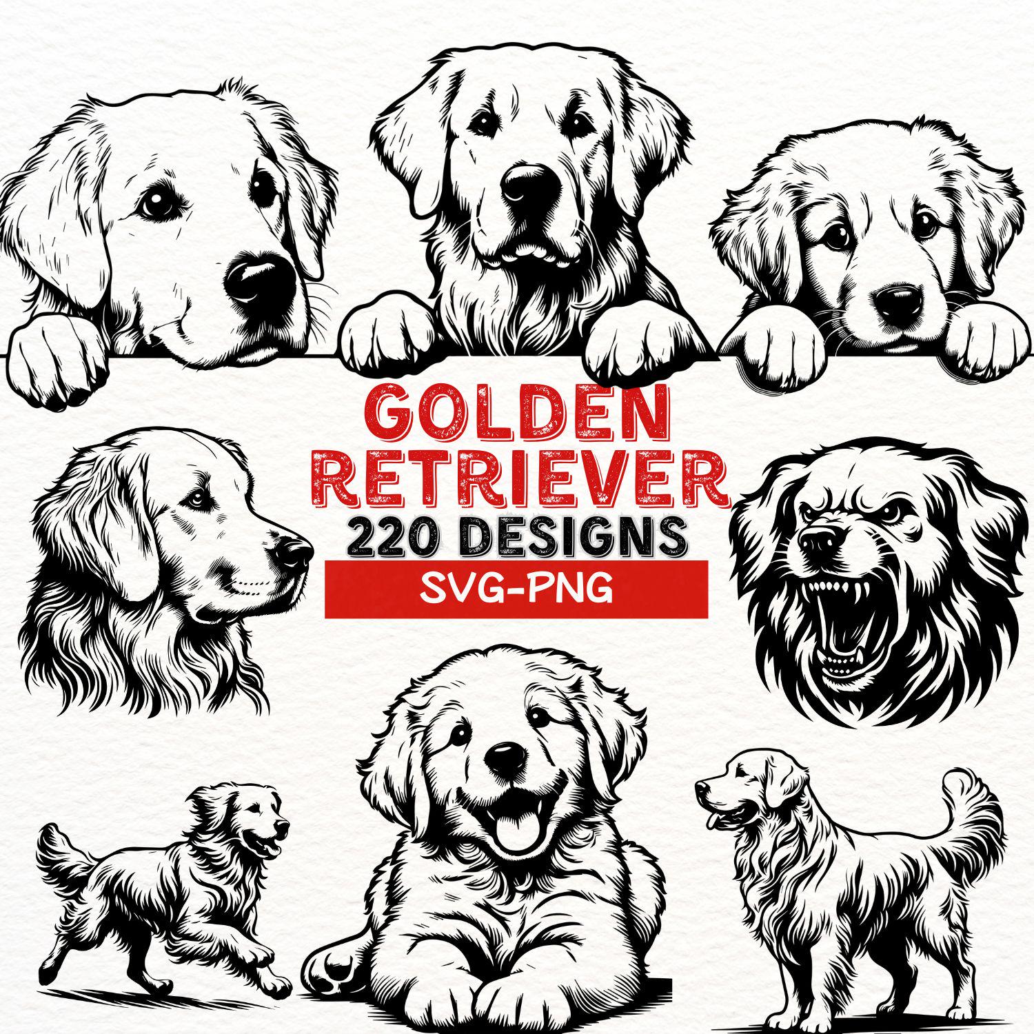Golden Retriever SVG Designs | Dog Lover's PNG Bundle for Cricut and ...