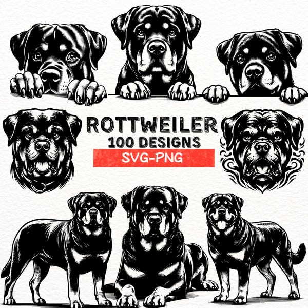 Rottweiler Art - Etsy
