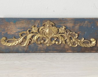 Wood Wall Hanging Door Pediment Header Wood Salvage Picture Mirror Topper