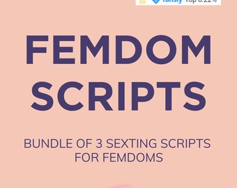 Paquete de guiones de sexting con instrucciones para masturbación y dominación femenina / Contenido para adultos (Descarga en PDF)