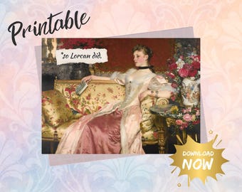 So Lorcan Did Renaissance Print: Throne of Glass Bookish Meme (Digital Download