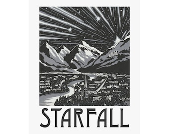 Starfall Print- ACOTAR / ACOMAF Wall Art - Original Painting *Print*