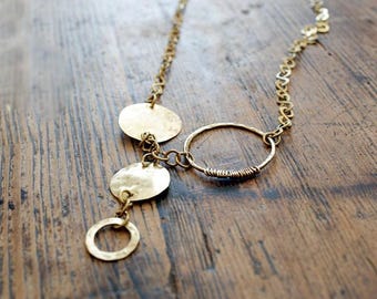 Conjunto de Nozes, Colar e Brincos